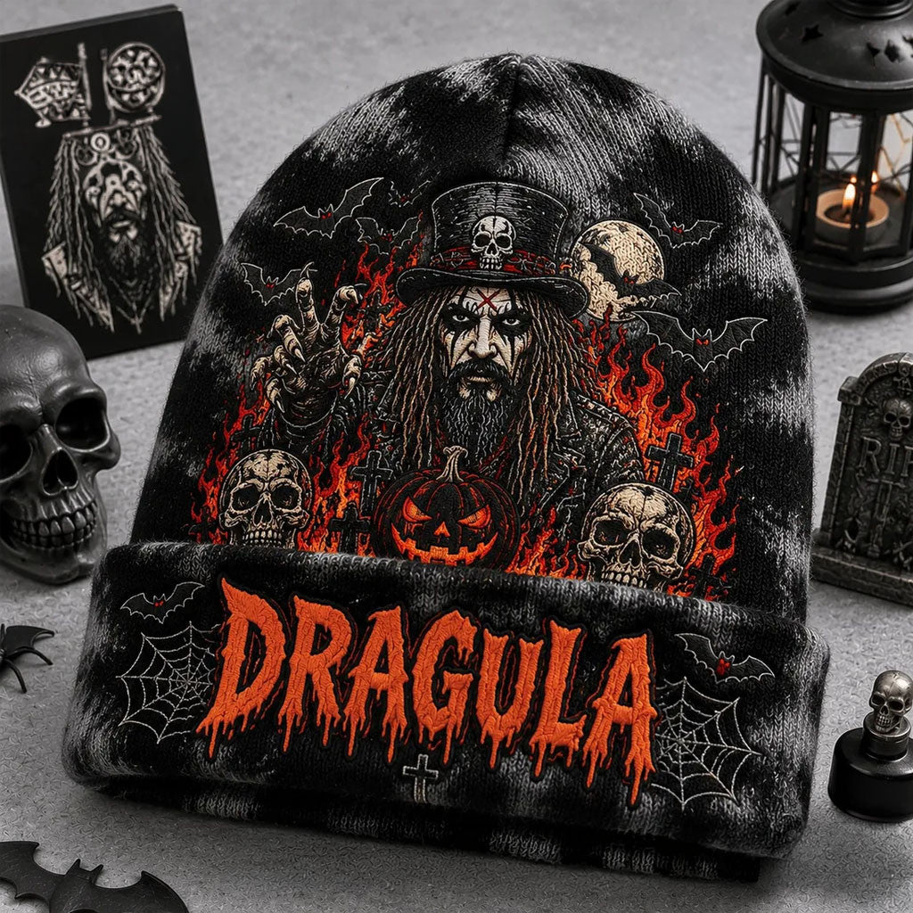 Rob Zombie Halloween Beanie Hat 2026 Dragula Beanie Rob Zombie Merch Cool Halloween Gifts - Merchluma