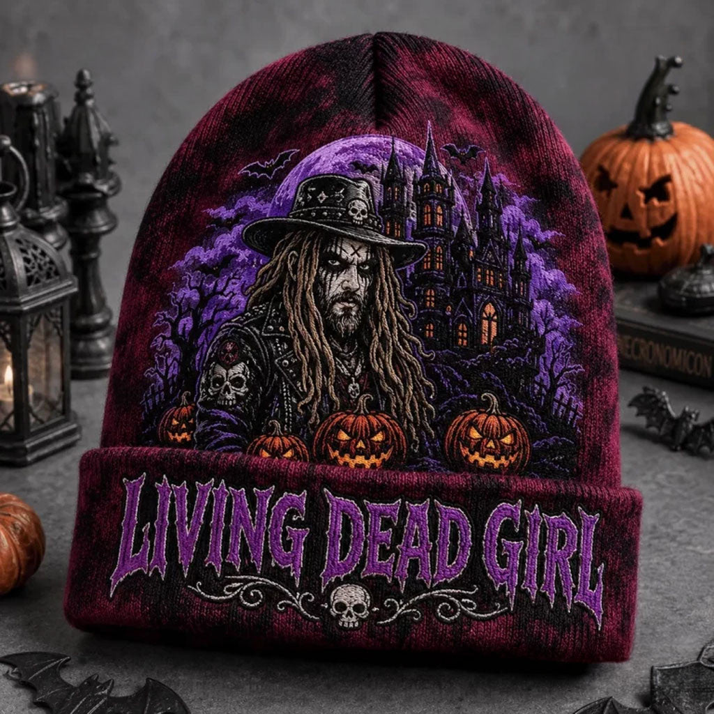 Rob Zombie Halloween Beanie Hat 2026 Living Dead Girl Beanie Rob Zombie Merch Fan Gifts Ideas - Merchluma