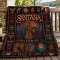 Carlos Santana The Mexican Legend Quilt Blanket Soul Sacrifice Santana Merch Sofa Decor Ideas - Merchluma