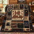 Def Leppard Pyromania Quilt Blanket Home Decor Def Leppard Merch Present For Band Fans - Merchluma