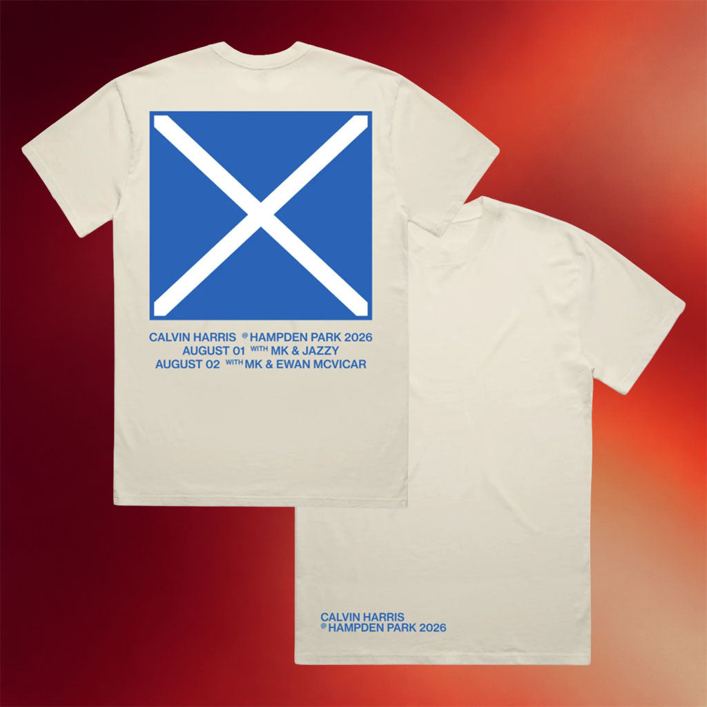 Calvin Harris Merch 2026 Saltire T-Shirt Calvin Harris Hampden Park Shirt Gift For Music Lover - Merchluma