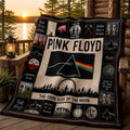 Pink Floyd The Dark Side Of The Moon Quilt Blanket Pink Floyd Merch Rocker Home Decor - Merchluma