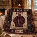Rush Band Toronto 1968 Starman Quilt Blanket Time Sci Fi Progressive Rock RUSH Merch Decor - Merchluma