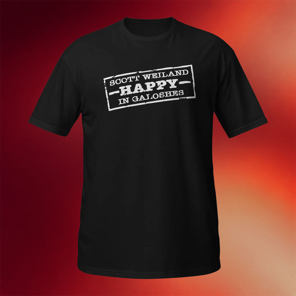 Scott Weiland Merch 2026 Happy In Galoshes T-Shirt Black Gifts For Music Lovers - Merchluma