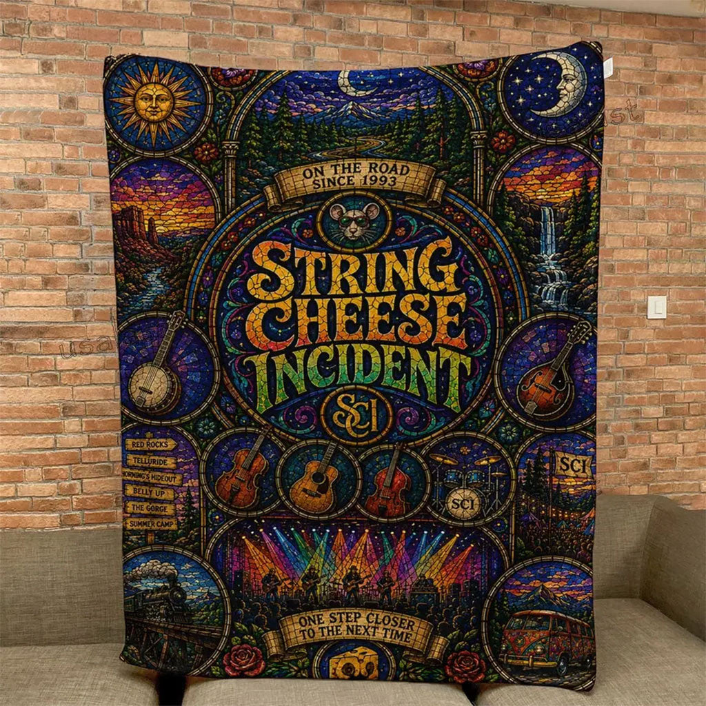 The String Cheese Incident On The Road Since 1993 Commemorative Quilt Blanket Bed Decor Ideas - Merchluma