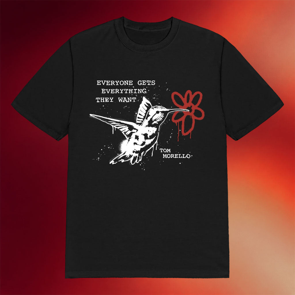 Tom Morello Merch 2026 Light And Song Bird T-Shirt Black Birthday Ideas For Husband - Merchluma