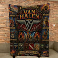 Van Halen Might As Well Jump Quilt Blanket Van Halen Merch Presents For Rock Lovers - Merchluma