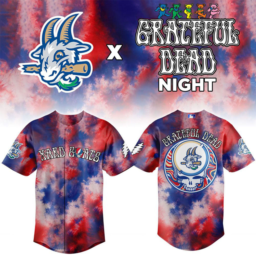 Hartford Yard Goats X Grateful Dead Night 2026 Special Baseball Jersey Fan Merch Best Gifts - Merchluma