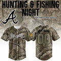 Custom Atlanta Braves X Hunting And Fishing Night 2026 Baseball Jersey Atlanta Braves Merch - Merchluma