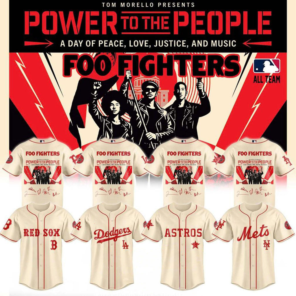Foo Fighters Power To The People Signature Jersey Foo Fighters Tour Merch Gift For Fans - Merchluma