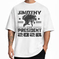 Jimothy For President 2028 Shirt Raccoon Meme T-Shirt Funny Political Election Gifts - Merchluma