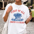 Jimothy Raccoon First Of All Jimothy Is A Delight Trash Panda T-Shirt Funny Viral Meme Shirt - Merchluma