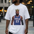 King LeBron Philadelphia Basketball No 23 T-Shirt LeBron James Merch 76ers Merch Fan Gifts - Merchluma