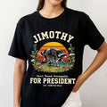Jimothy For President 2028 Shirt Funny Raccoon Meme T-Shirt Election Gift Ideas - Merchluma