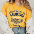 Montana State University Merch Champions Wear Gold Shirt Gold Rush 2026 Football T-Shirt - Merchluma