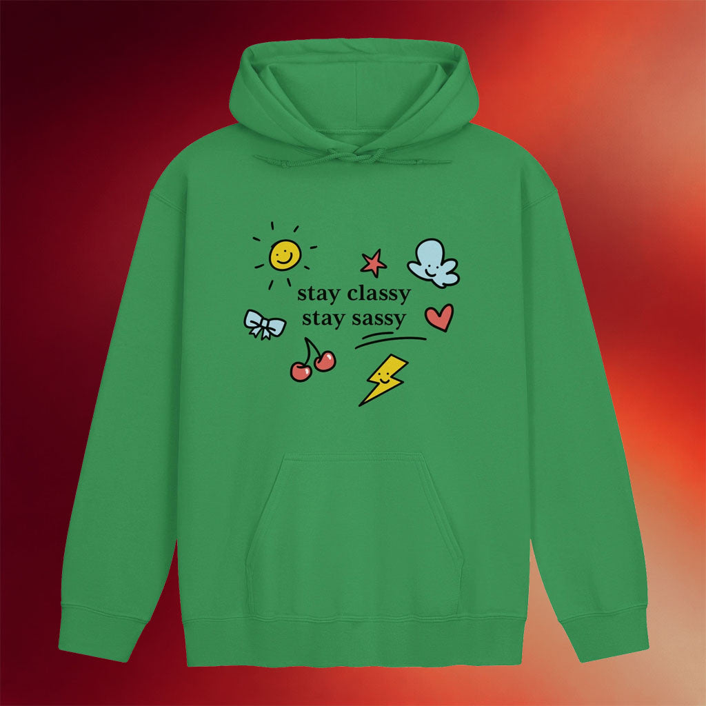 Joce Bedard Merch 2026 Stay Classy Stay Sassy Doodle Hoodie Gift For Friends - Merchluma