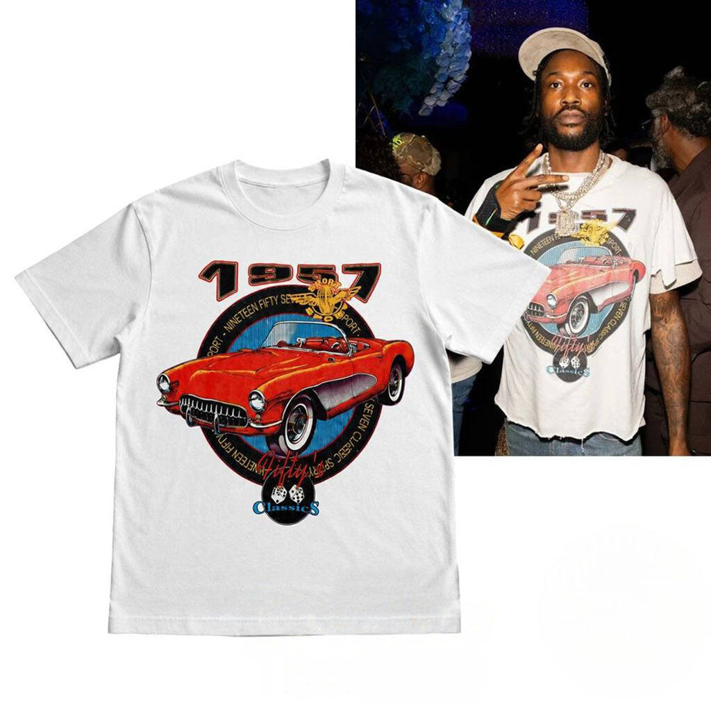 Meek Mill At The Fanatics Fest NYC 1990s 50s Classic Car T-Shirt Best Gift For Brothers - Merchluma