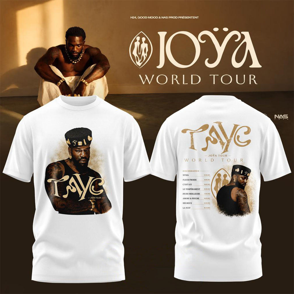 Tayc Joya World Tour 2026 Special T-Shirt Tayc Merch Gifts Ideas For Music Lovers - Merchluma