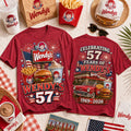 Wendy's 57 Years Celebration 2026 T-Shirt Fast Food Lover Shirt Gift For Besties - Merchluma