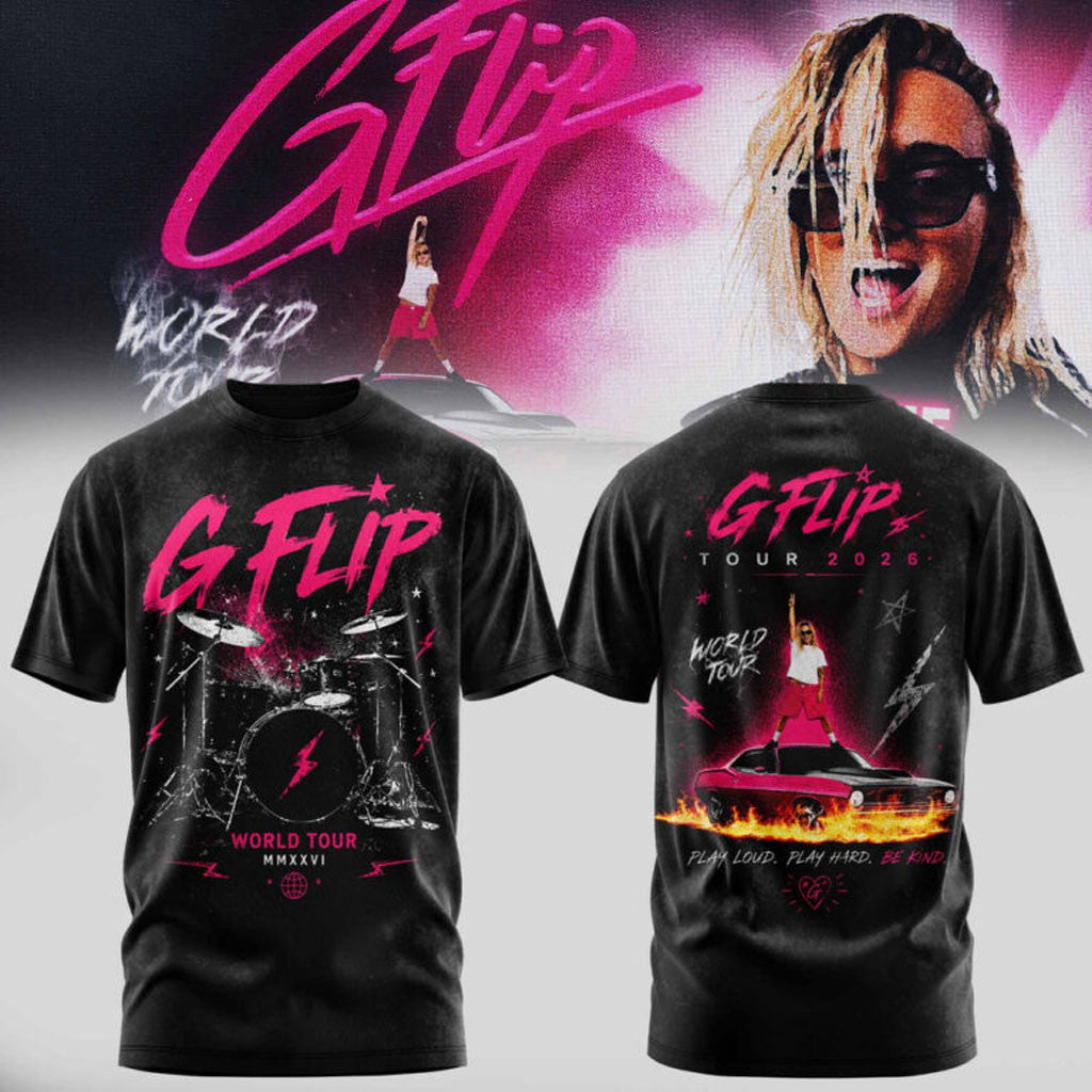 G Flip World Tour 2026 T-Shirt G Flip Merch Concert Outfits Gift For Music Lovers - Merchluma