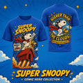 Super Snoopy Higher Than The Clouds Comic Art Shirt Snoopy Merch Gift For Brothers - Merchluma