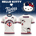 Minnesota Twins X Hello Kitty Night 2026 T-Shirt Twins Merch Cute Gift For Baseball Fans - Merchluma