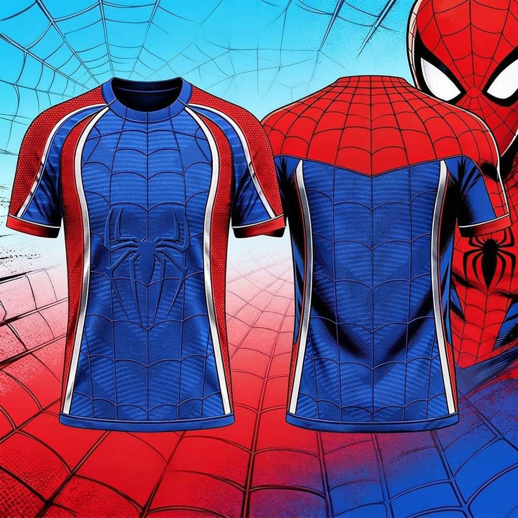Marvel France Spider-Man Soccer Jersey Spider-Man Merch Best Gift For Brothers - Merchluma