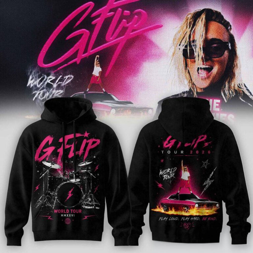 G Flip World Tour 2026 Hoodie Black G Flip Merch Unique Gifts For Music Lovers - Merchluma