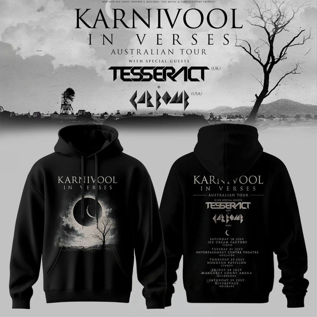 Karnivool In Verses Australian Tour 2026 Hoodie Black Karnivool Merch Present For Band Fans - Merchluma