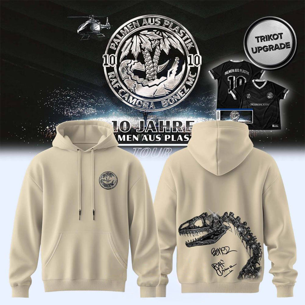 RAF Camora And Bonez MC Merch 10 Jahre Palmen Aus Plastik Tour Hoodie Gift For Fans - Merchluma