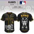 San Diego Padres X KAWS Blackout Baseball Jersey SD Padres Merch Gift For Baseball Lovers - Merchluma