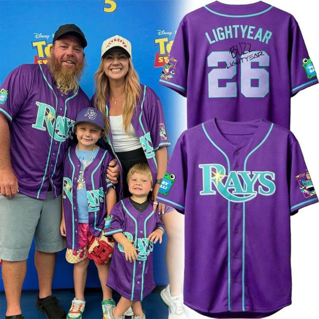 Tampa Bay Rays X Toy Story 5 Special Edition Baseball Jersey Rays Merch Gift For Fans - Merchluma