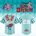 Personalized Reno Aces X Lilo Stitch Night Baseball Jersey Reno Aces Merch Baseball Fan Gear - Merchluma