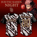 Personalized San Diego Padres X Jujutsu Kaisen Night 2026 Baseball Jersey Padres Merch Fan Gift - Merchluma