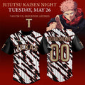 Personalized Texas Rangers X Jujutsu Kaisen Night 2026 Baseball Jersey Texas Rangers Merch - Merchluma