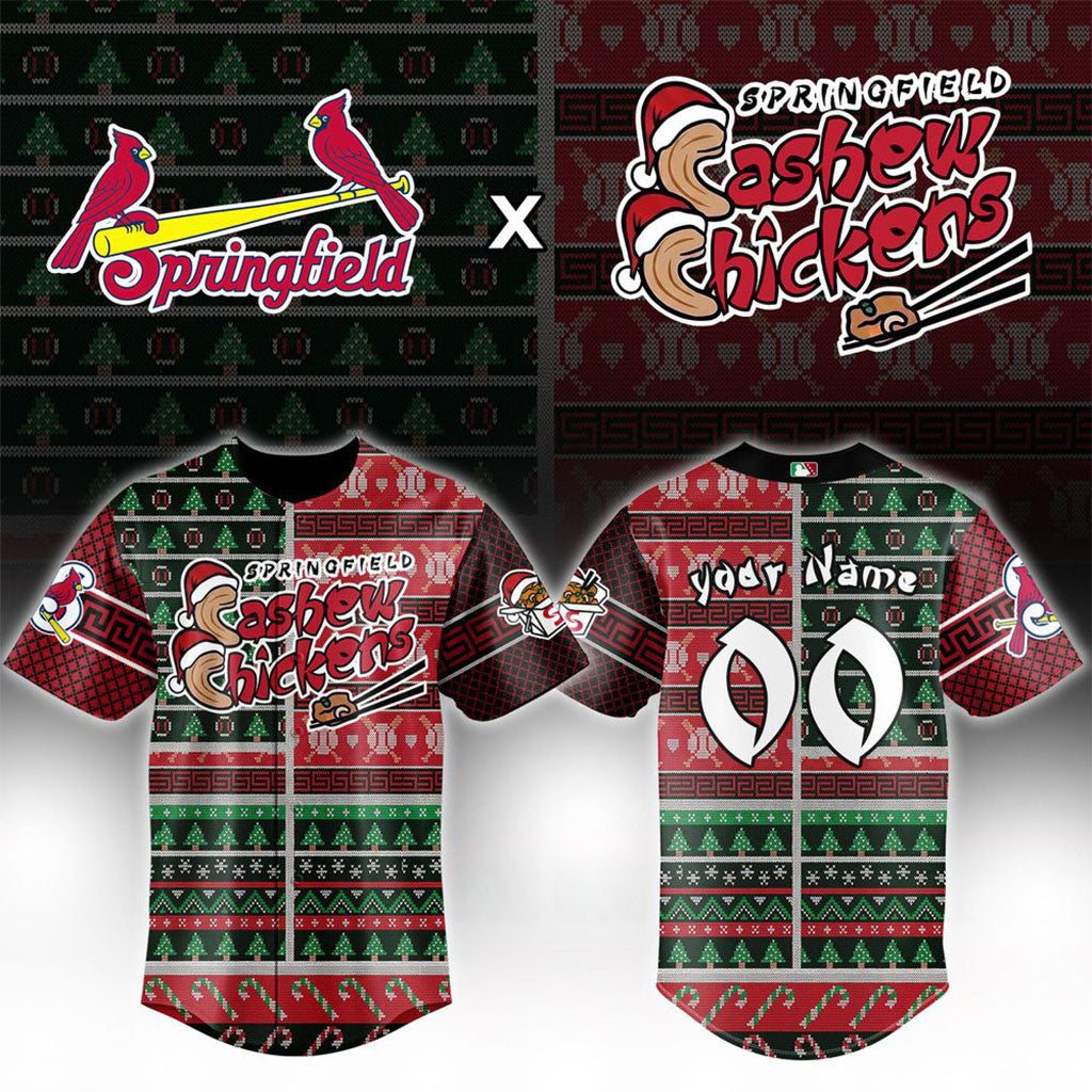 Personalized Springfield Cardinals X Christmas In July 2026 Special Baseball Jersey Fan Merch - Merchluma