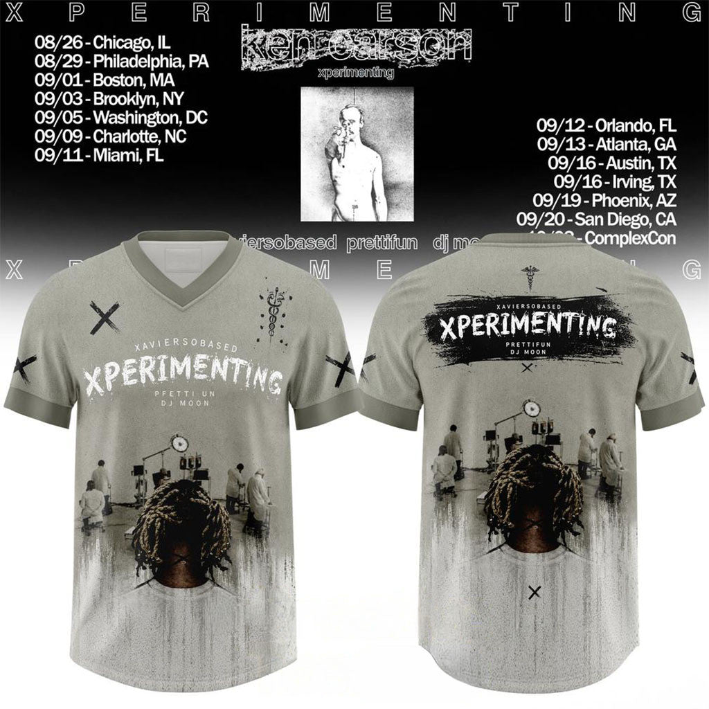 Ken Carson Xperimenting Tour Jersey Shirt Ken Carson Merch Best Gifts For Fans - Merchluma