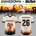 Shinedown X Bush Co-Headline Australian And NZ Tour 2026 Jersey Shinedown X Bush Merch Gifts - Merchluma