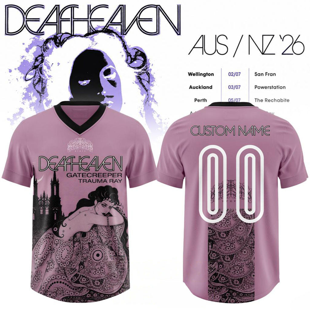 Personalized Deafheaven AUS NZ '26 Tour Football Jersey Deafheaven Merch Gift For Band Fans - Merchluma