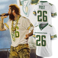 Post Malone X Edmonton Elks 2026 Jersey Post Malone Tour Merch Gift For Music Fans - Merchluma