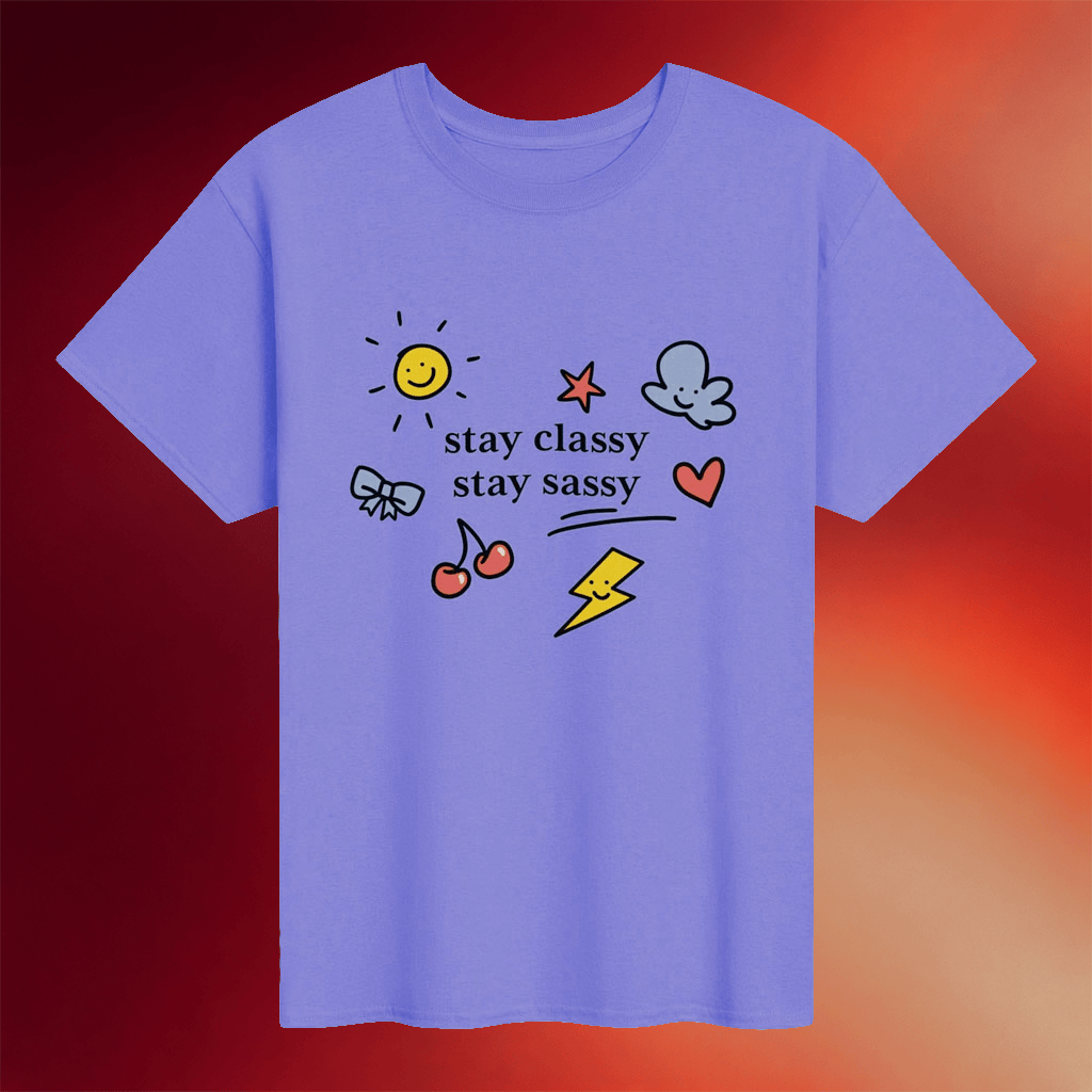 Joce Bedard Merch 2026 Stay Classy Stay Sassy Doodle T-Shirt Gift Ideas For Sisters - Merchluma