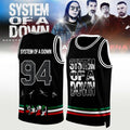 System Of A Down Europe-UK Stadium Tour 2026 Signature Basketball Jersey SOAD Merch Gifts - Merchluma