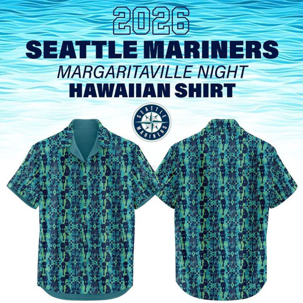 Seattle Mariners Margaritaville Night 2026 Hawaiian Shirt Seattle Mariners Merch Gift For Fans - Merchluma