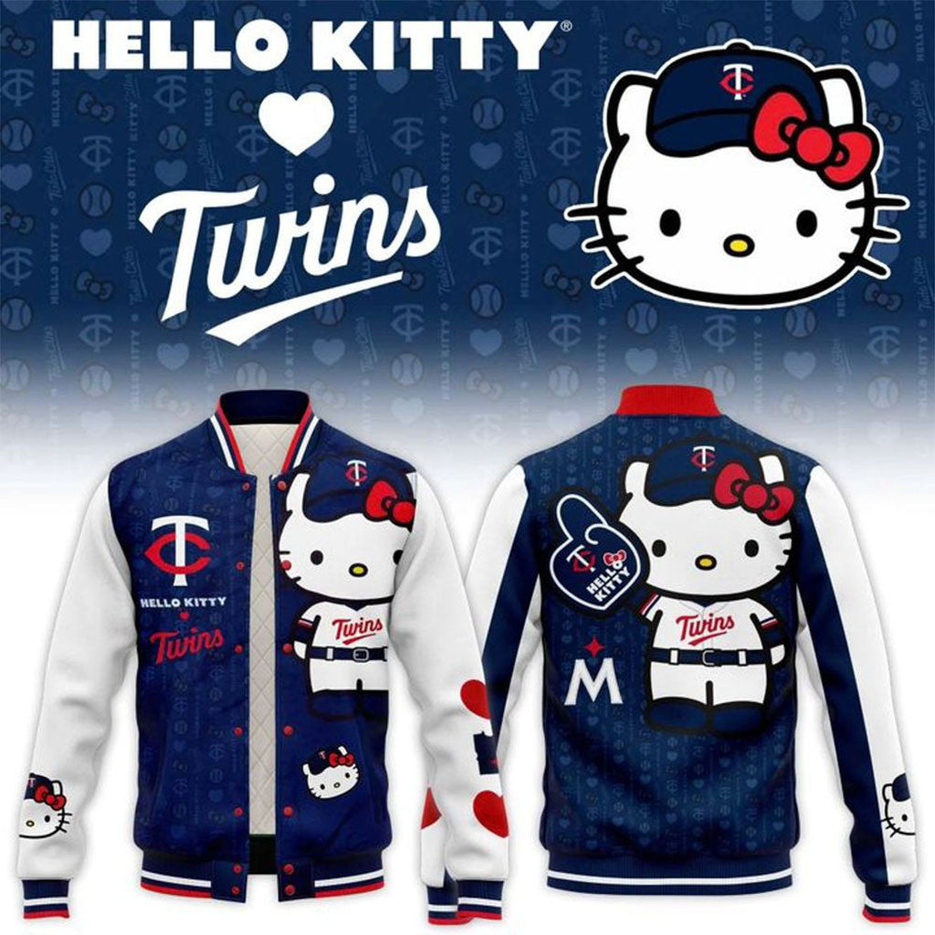 Minnesota Twins X Hello Kitty Night 2026 Jacket Twins Merch Present For Baseball Fans - Merchluma
