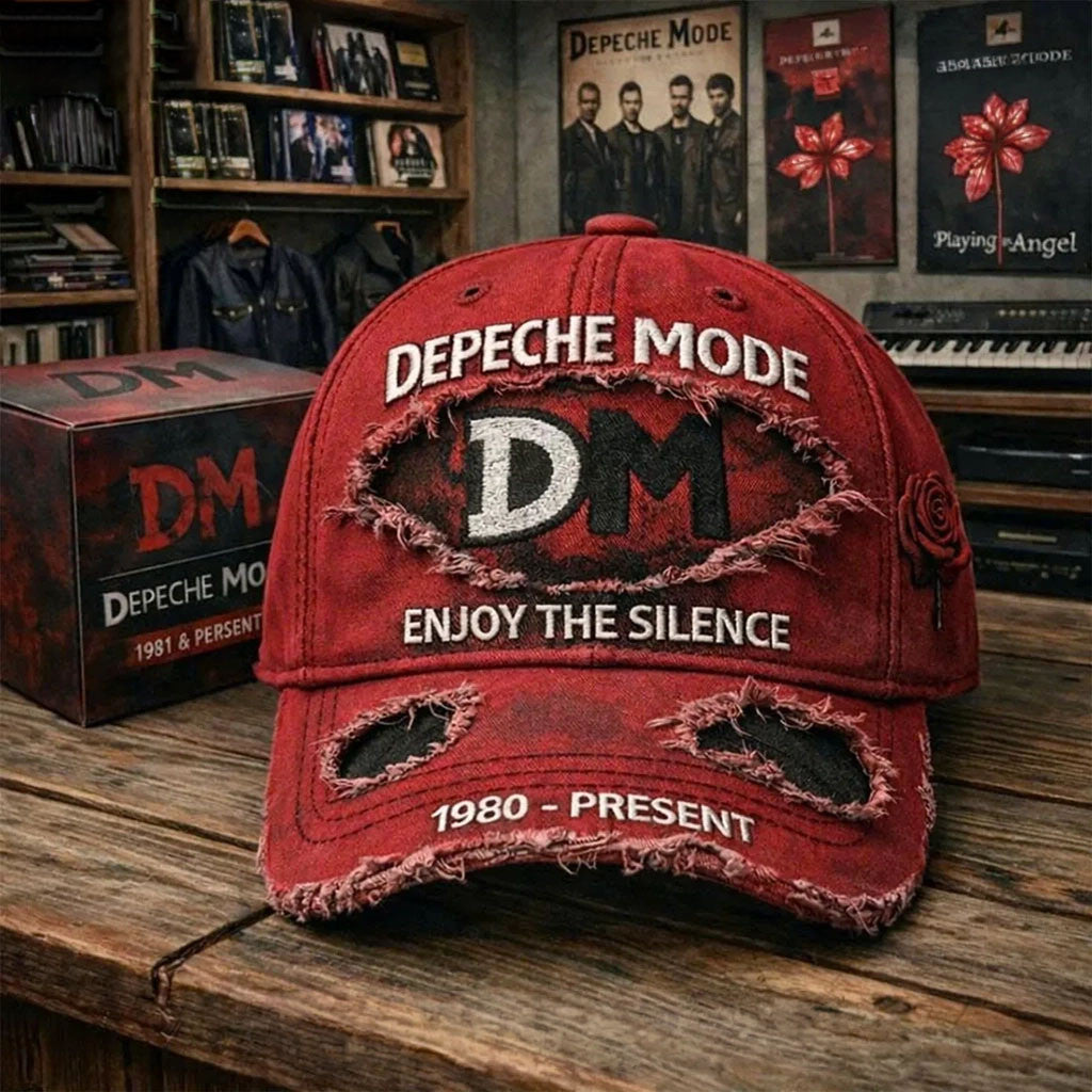 Depeche Mode Enjoy The Silence Distressed Hat Depeche Mode Merch 2026 Gift For Band Lovers - Merchluma
