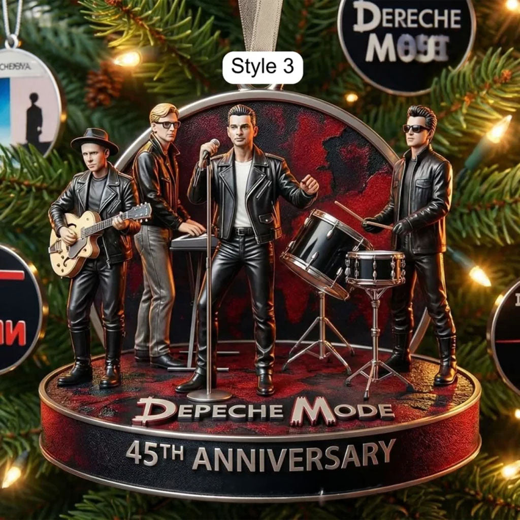 Depeche Mode 45th Anniversary Christmas Ornament Xmas Tree Decor Depeche Mode Merch Fan Gifts - Merchluma