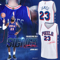 LeBron James Philadelphia 76ers 2026 Signatures White Basketball Jersey #23 LeBron James Merch - Merchluma