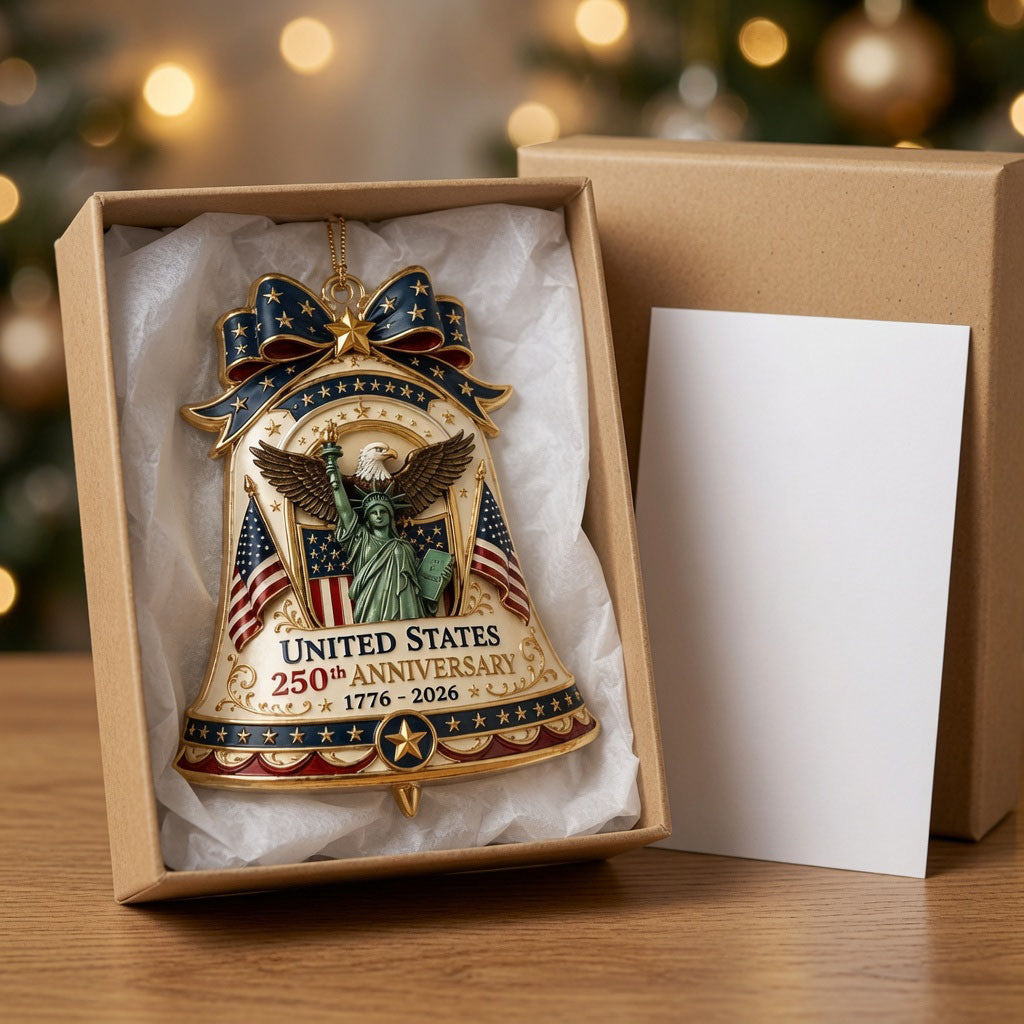 US 250th Anniversary 1776 2026 Christmas Ornament Patriotic Home Decor Gift For Xmas - Merchluma