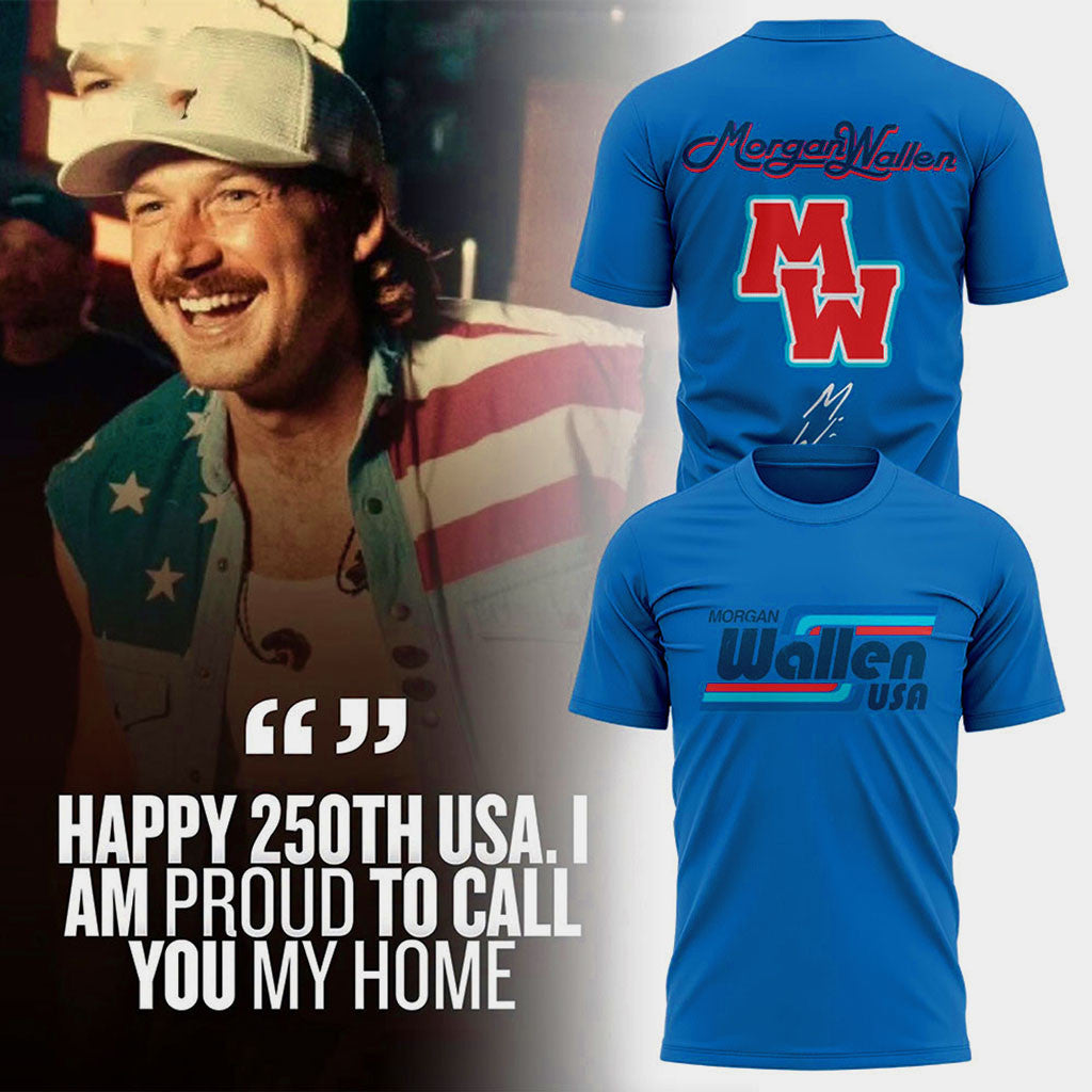 Morgan Wallen Independence Day 2026 Commemorative Shirt MW USA Merch Gift For Fans - Merchluma