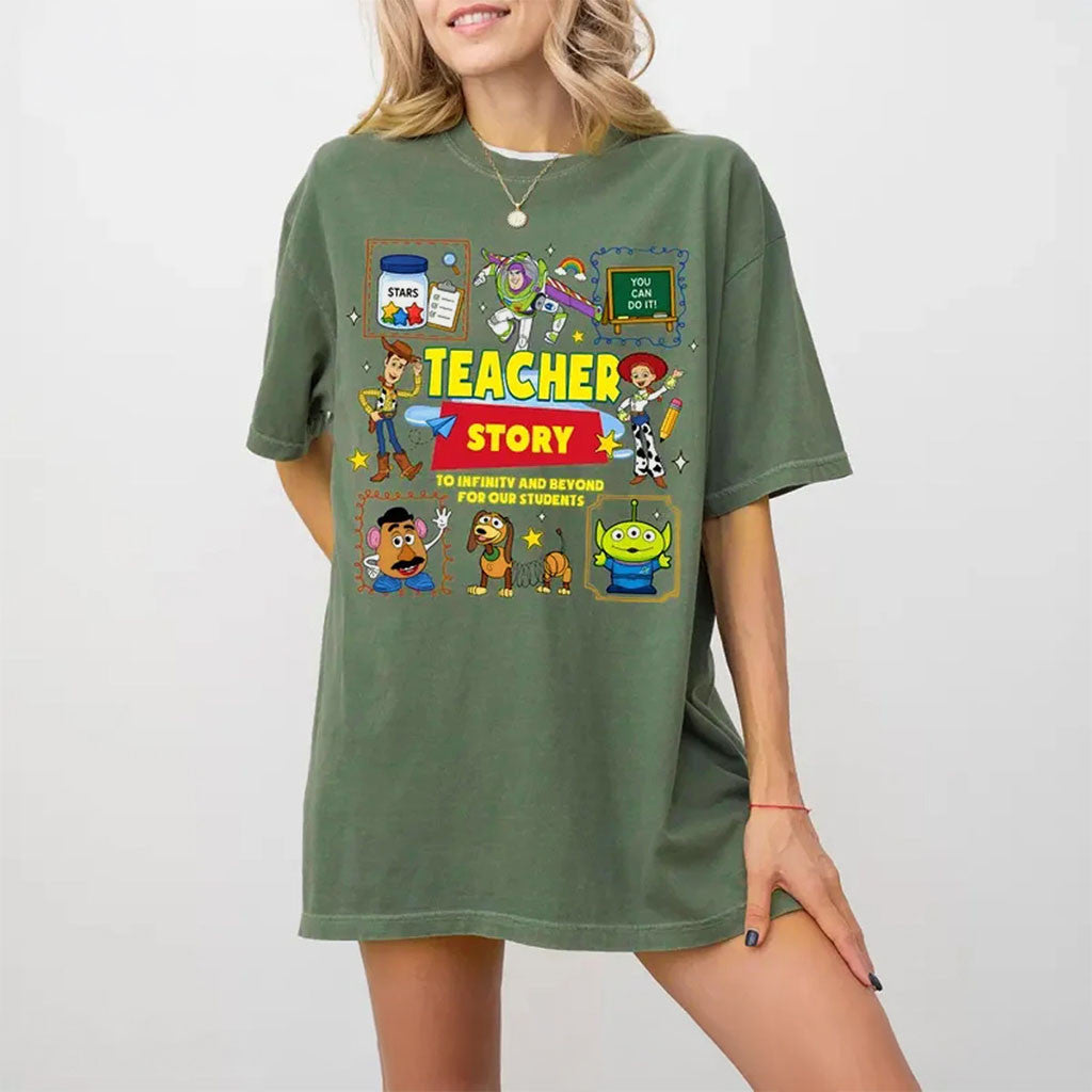 Toy Story Teacher T-Shirt To Infinity And Beyond To Our Students Shirt Teacher Gift Ideas - Merchluma